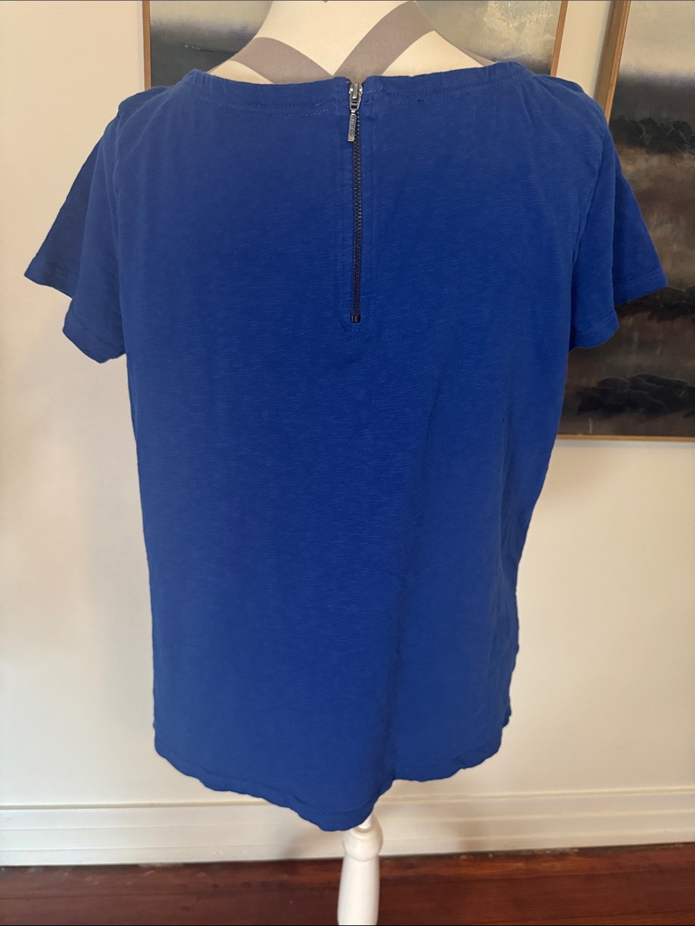 Talbots Classic Women's Crewneck Tee - Royal Blue Size X - Picture 6 of 10